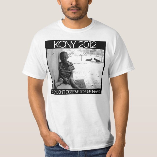 KONY 2012 - Stoppa skräcken Tee Shirt (Framsida)