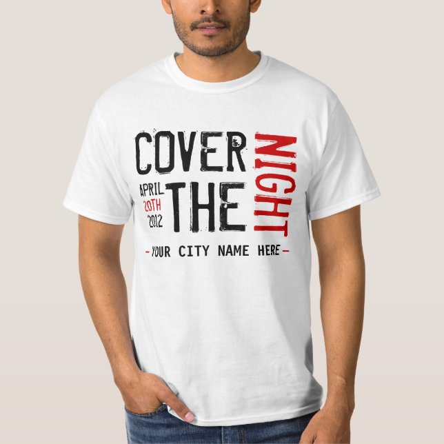 Kony 2012 - Täcka natten - ANPASSADE Tee (Framsida)