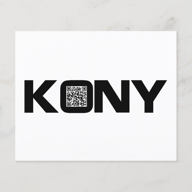 Kony 2012 Video QR Code Joseph Kony Flygblad (Framsidan)