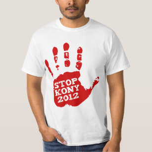 Kony Handprint stopp 2012 Joseph Kony T-shirt