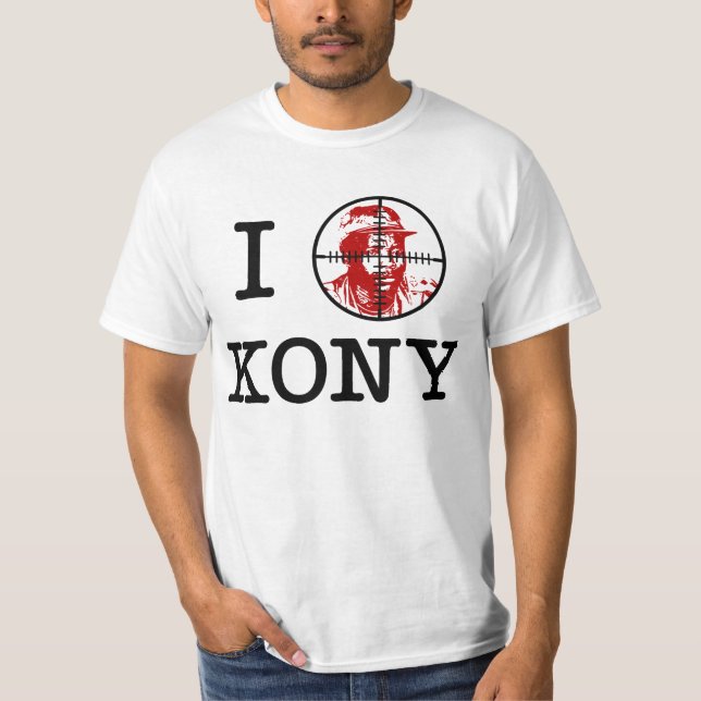 Kony Joseph 2012 Kony uppsätta som mål Crosshairs Tee (Framsida)
