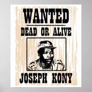 Kony Joseph Kony önskad affisch 2012