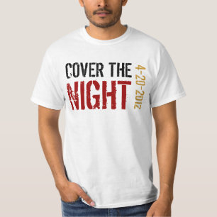Kony täcker natten t shirt
