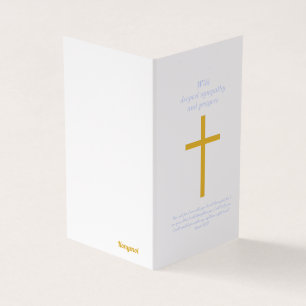 Konymoi "Sympathy Card" med en bibel vers Kort
