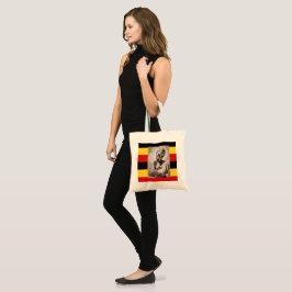 Konymoi Tote Bag - Acholi "Lotot kic nango cinge" Tygkasse