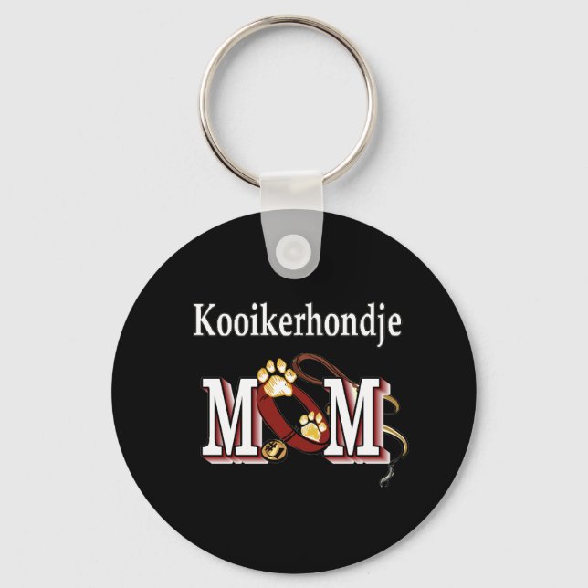 kooikerhondje mamma Keychain Nyckelring (Framsida)