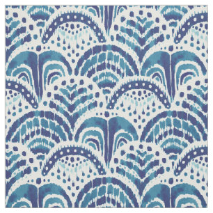 KOOK ARMOR Indigo Scallop Coastal Mönster Tyg