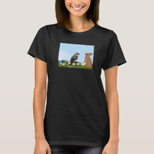 Kookaburra Bird Bunny Vår Fågelskådare Animal Bi T Shirt