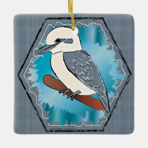Kookaburra Bird Julgransprydnad Keramik