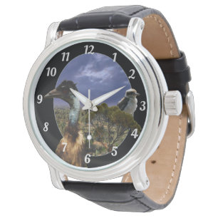 Kookaburra, Emu, Australian Ligcape Armbandsur