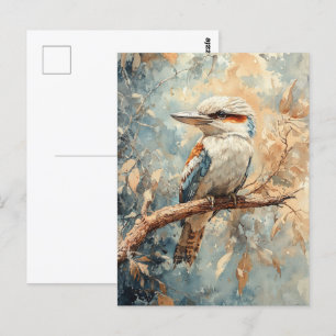 Kookaburra i Träd Watercolor Vykort