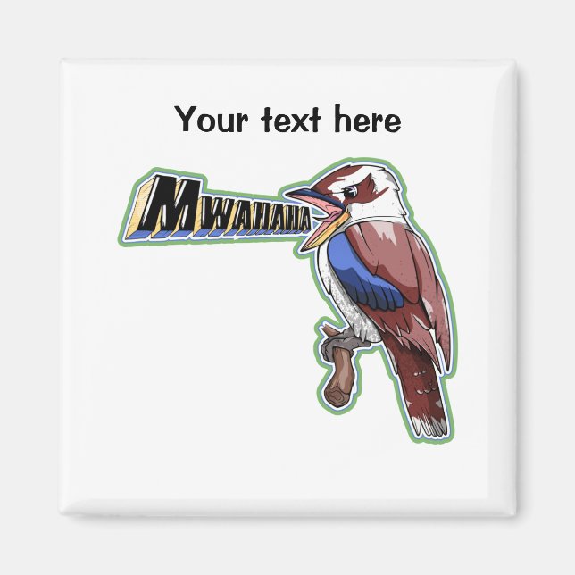 Kookaburra Mwahaha Magnet (Framsidan)