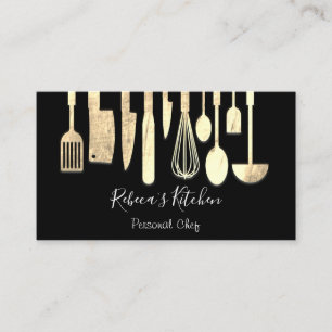Kookerar Personal Chef Restaurant CateringGoldBlac Visitkort