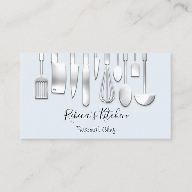 Kookerar privat Chef Restaurant Modern Catering Visitkort (Framsida)