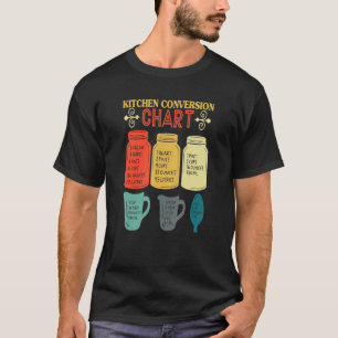 Kookeringsdiagram för konverteringsdiagram för kök t shirt
