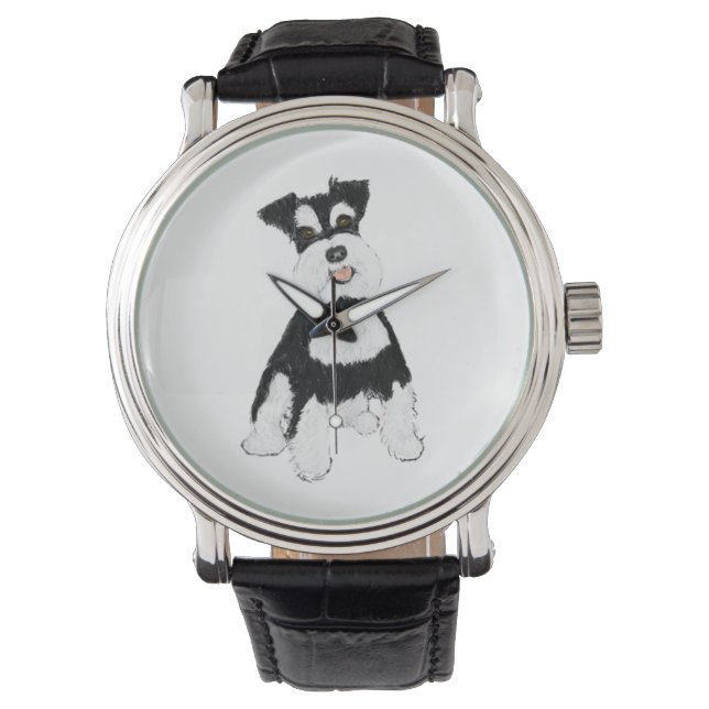 KookieSookie Schnauzer Watch Armbandsur (Framsida)