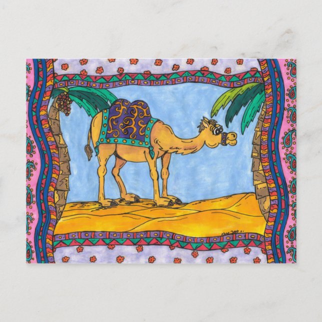 Kooky Camel Postcard Vykort (Framsida)
