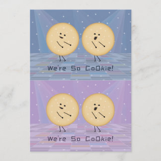 Kooky Cookies Cuttable Valentine Cards Purple Blue Tack Kort