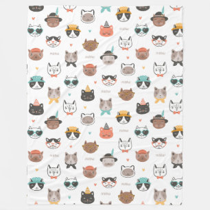 Kool Cats 60 x 80 Fleece Blanket