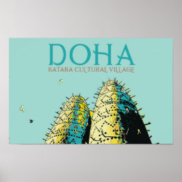 Koordinatariskt exempel från Doha Katara Qatar Poster