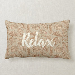 Koordinater för tropisk spa - Handflatan Lövs Reve Lumbarkudde