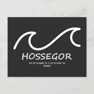 Koordinater Hossegor Helg Vykort