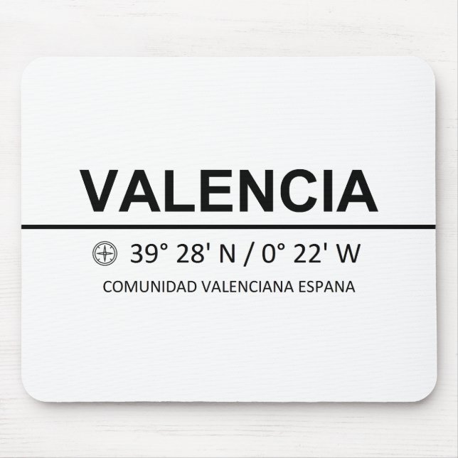 Koordinater Valencia Musmatta (Framsidan)
