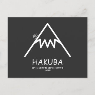 Koordinaterna Hakuba Japan Helg Vykort