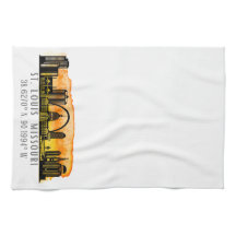 Koordinaterna St. Louis Sunset Skyline Karta