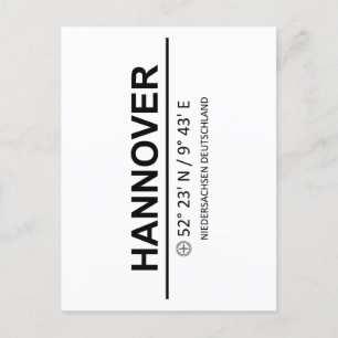 Koordinates Hannover Vykort