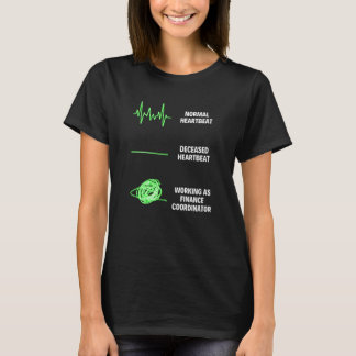Koordinator för finansieringsarbetare Företag Fina T Shirt