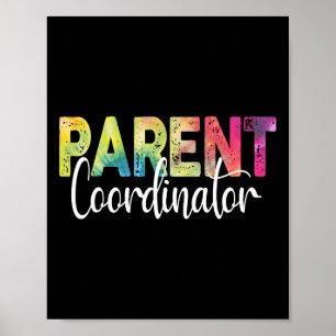 Koordinator för föräldrar Tie Dye Back To School T Poster