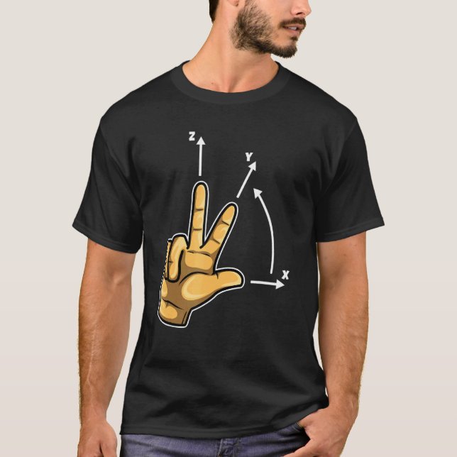 Koordinatsystem Cnc-programmerare Skärmaskin O T Shirt (Framsida)