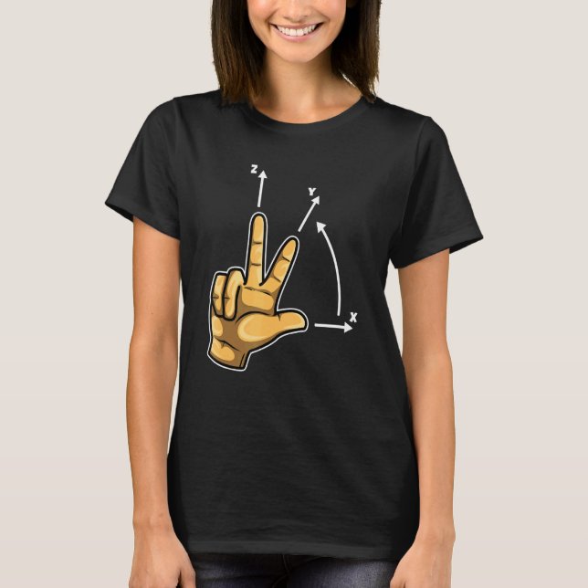 Koordinatsystem Cnc-programmerare Skärmaskin O T Shirt (Framsida)