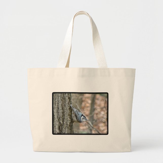 Koordinerade artiklar av slate Grått nuthatch song Jumbo Tygkasse (Framsidan)