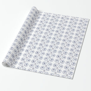 Koordinerade Delft blått Presentpapper