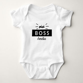 Koordinerande typografi för mini- chefbarns Vest T Shirt