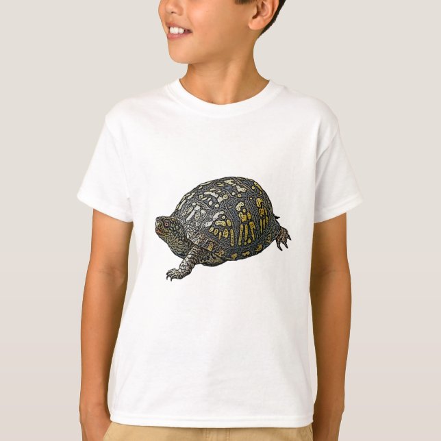 Koordineringsobjekt för östra Box-turtle Tee Shirt (Framsida)