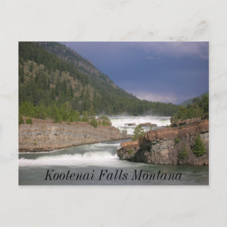Kootenai Falls Montana Postcard Vykort
