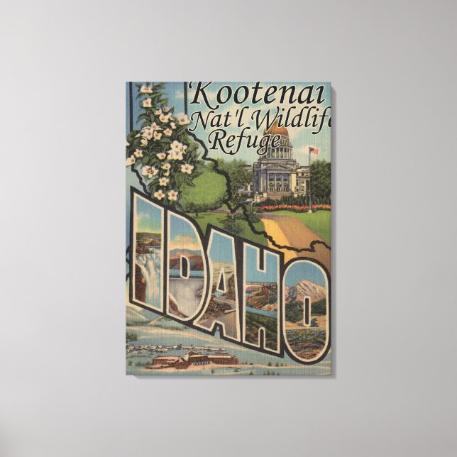 Kootenai Nat'l Wildlife Refuge, ID Canvastryck (Framsida)