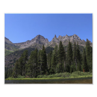 Kootenai sjö, Glacier National Park Montana Fototryck