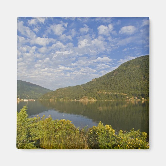 Kootenay Lake i Nelson British Columbia Magnet (Framsidan)