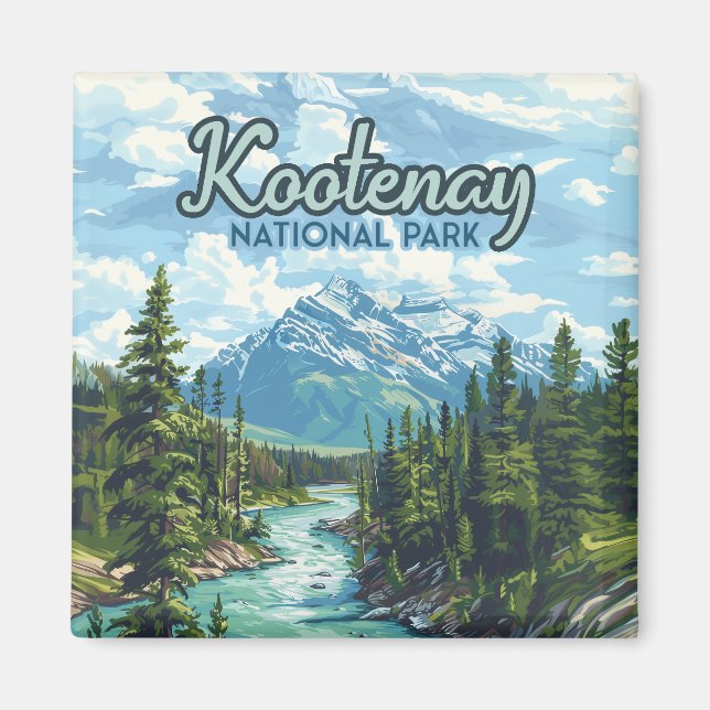 Kootenay National Park Canada British Columbia Magnet (Framsidan)