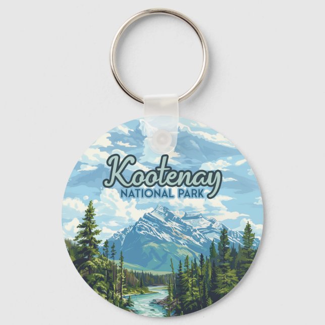 Kootenay National Park Canada British Columbia Nyckelring (Framsida)