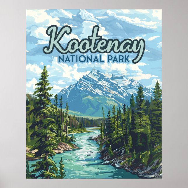 Kootenay National Park Canada British Columbia Poster (Framsidan)