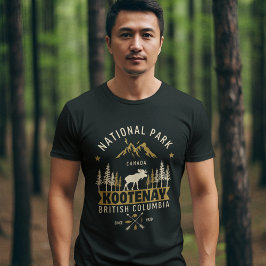 Kootenay National Park Canada Vintage Landscape T Shirt