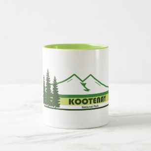 Kootenay National Park Gröna Ränder Två-Tonad Mugg