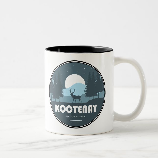 Kootenay National Park rådjur Två-Tonad Mugg (Höger)