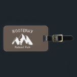 Kootenay nationalpark bagagebricka<br><div class="desc">Kootenay nationalpark är en nationalpark i sydöstra British Columbia,  Kanada med otroliga landvinningar,  rikliga vilda djur och med mötande toppmöten.</div>