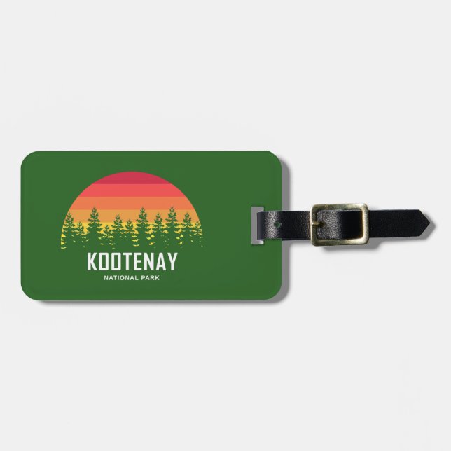 Kootenay nationalpark bagagebricka (Horisontell Framsida)